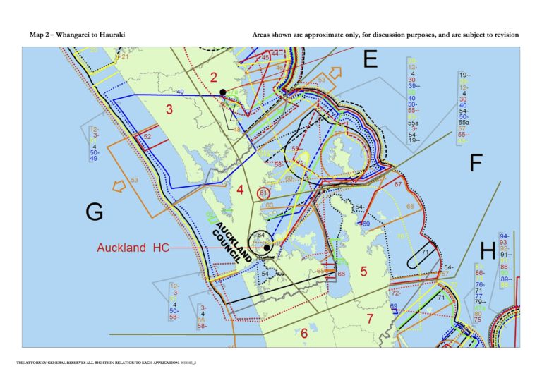 Marine and Coastal Area Claim Maps | NZCPR Site